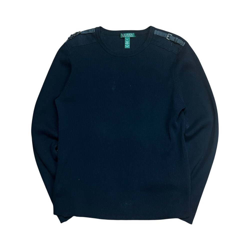 Lauren Ralph Lauren Ribbed Military Sweatshirt - XL - Picture 1 of 6